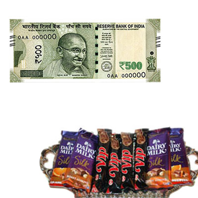 "Cash Gift Voucher - Rs.500 , Chocolates - Click here to View more details about this Product